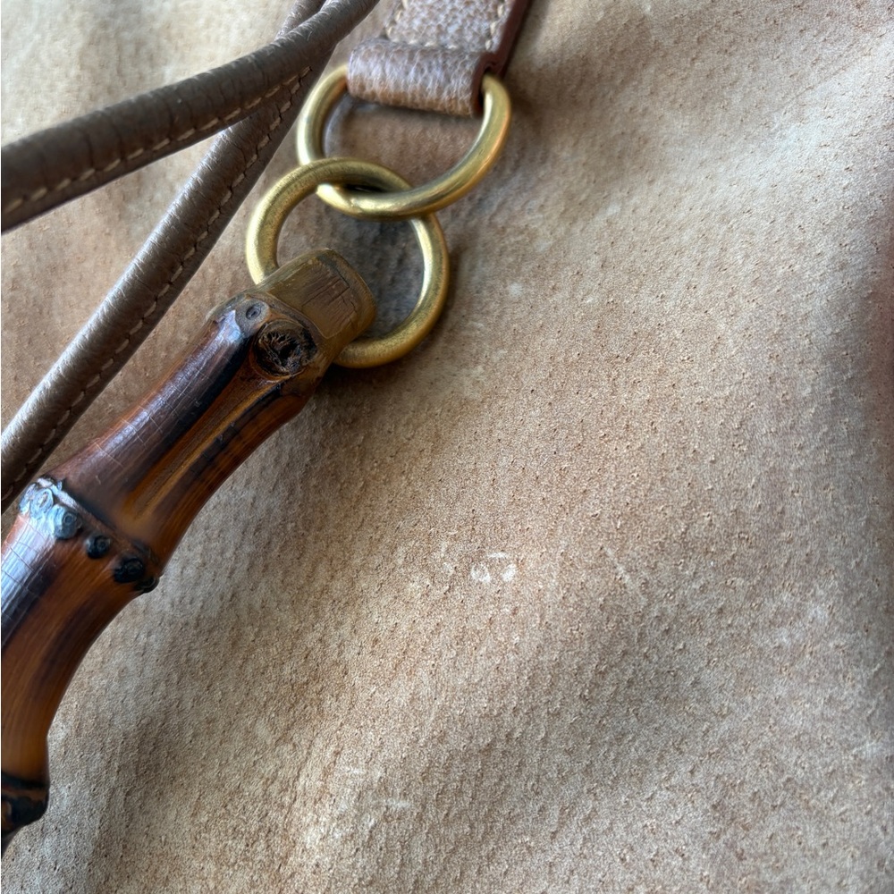 Gucci backpack suede leather, vintage - Picture 8 of 13